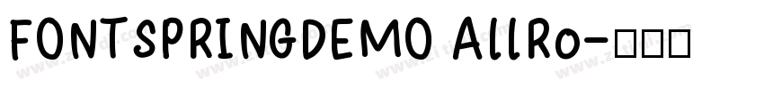 FONTSPRINGDEMO AllRo字体转换